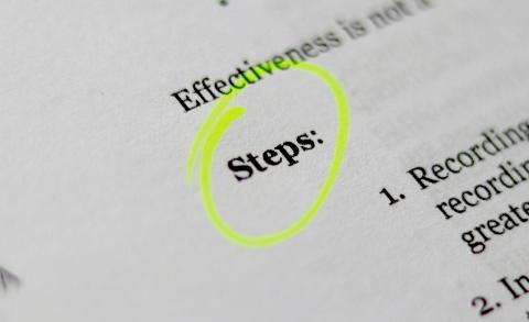 Image of the word steps